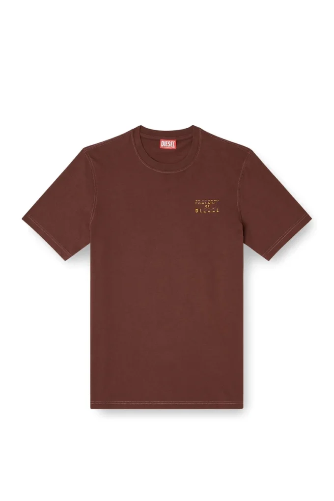 t-adjust-v5 T-shirt classique en coton avec imprimé en relief
