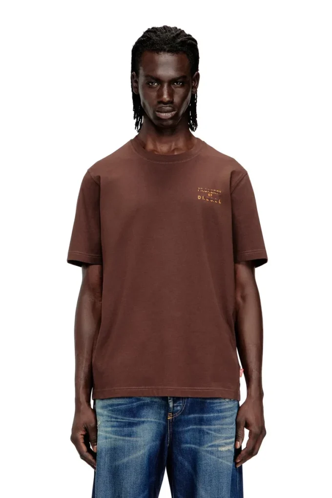 t-adjust-v5 T-shirt classique en coton avec imprimé en relief