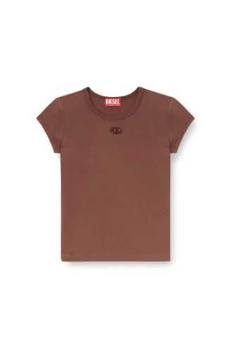 t-angie-od T-shirt avec logo brodé découpé