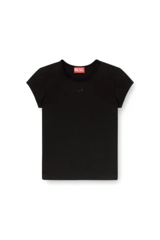 t-angie-od T-shirt avec logo brodé découpé