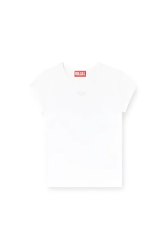 t-angie-od T-shirt avec logo brodé découpé