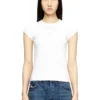 t-angie-od T-shirt avec logo brodé découpé