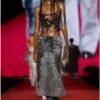 t-bils-dev Débardeur en tulle avec jersey déchiré