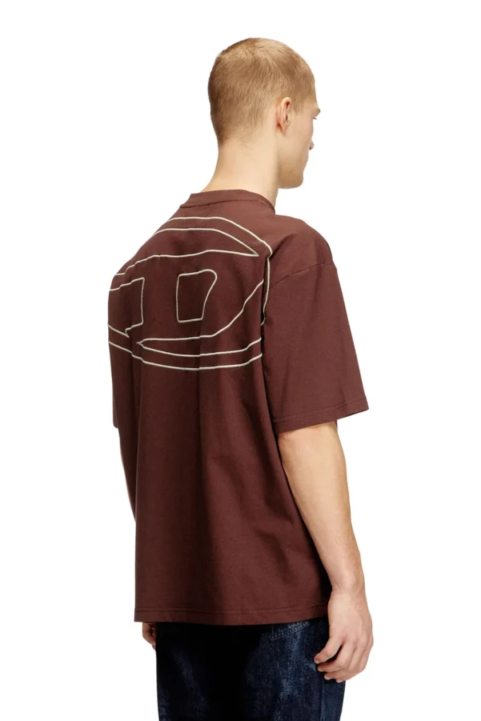 t-boggy-megoval-d T-shirt avec broderie ovale maxi D