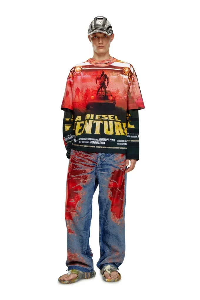 t-boxt-adventure T-shirt avec imprimé film Diesel