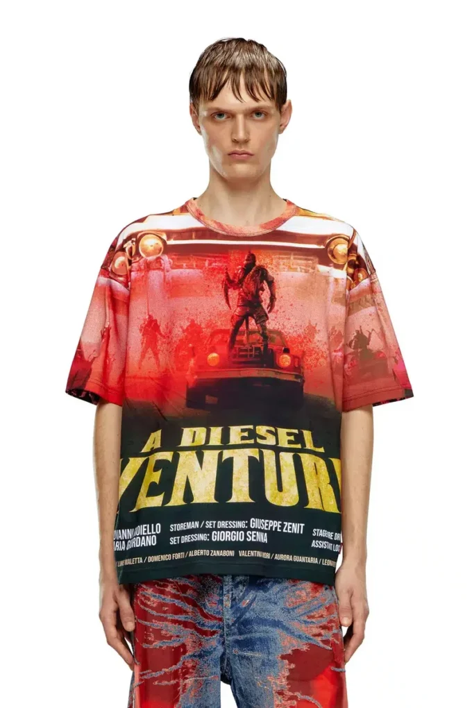 t-boxt-adventure T-shirt avec imprimé film Diesel