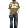 t-boxt-bleach T-shirt avec logo Oval D délavé
