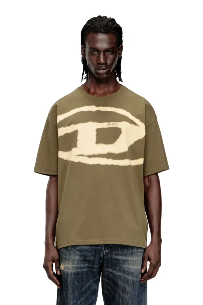 t-boxt-bleach T-shirt avec logo Oval D délavé