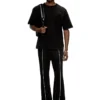 t-boxt-dco T-shirt ample en coton avec broderie Oval D
