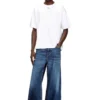 t-boxt-dco T-shirt ample en coton avec broderie Oval D