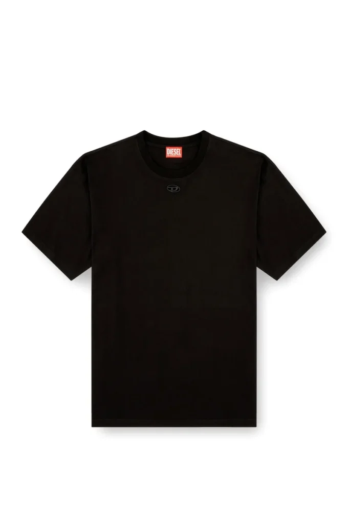 t-boxt-dco T-shirt ample en coton avec broderie Oval D