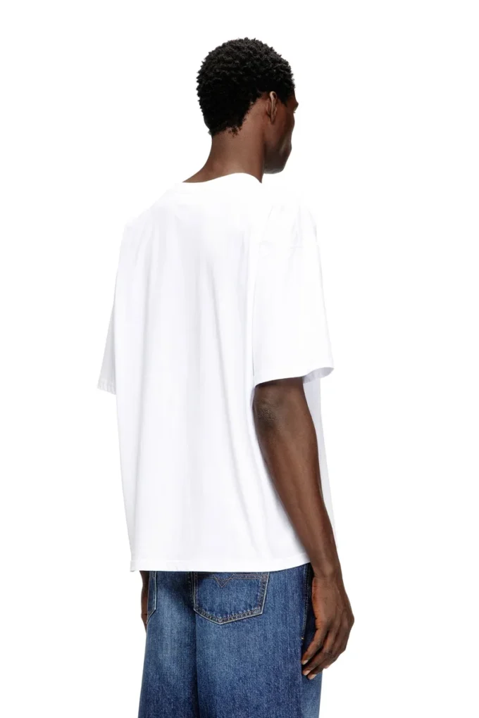 t-boxt-dco T-shirt ample en coton avec broderie Oval D