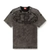 t-boxt-den T-shirt décontracté en coton avec applique ovale D