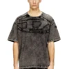 t-boxt-den T-shirt décontracté en coton avec applique ovale D