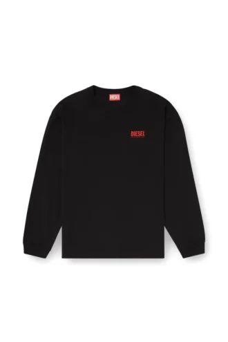 t-boxt-ls-bisk T-shirt ample à manches longues avec logos Diesel
