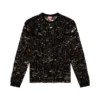 t-boxt-ls-devor T-shirt en tulle avec jersey déchiré