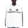 t-boxt-ls-hood-rib T-shirt à capuche avec graphismes contrastés