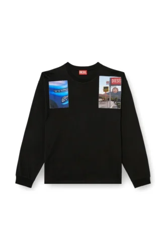 t-boxt-ls-t5 T-shirt à manches longues avec patchs photo logo
