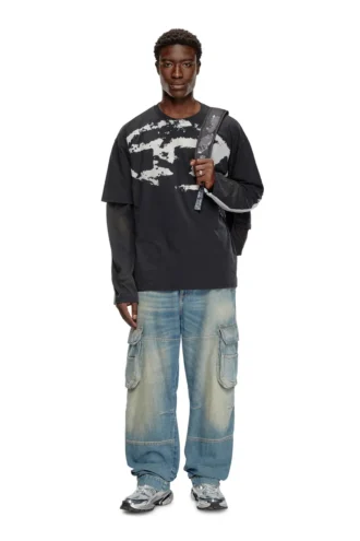 t-boxt-n14 T-shirt avec logo floqué vieilli