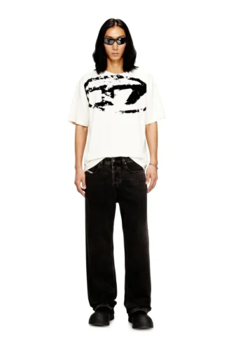 t-boxt-n14 T-shirt avec logo floqué vieilli