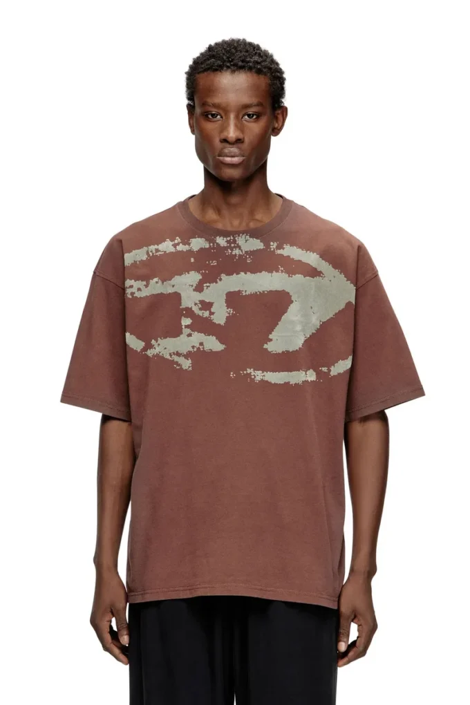 t-boxt-n14 T-shirt avec logo floqué vieilli