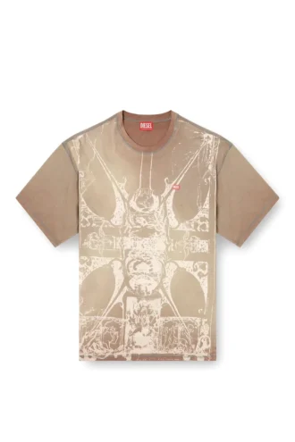 t-boxt-t13 T-shirt avec imprimé médiéval ton sur ton