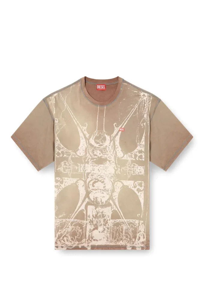 t-boxt-t13 T-shirt avec imprimé médiéval ton sur ton