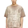 t-boxt-t13 T-shirt avec imprimé médiéval ton sur ton
