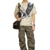 t-boxt-t14 T-shirt camouflage avec imprimé aigle
