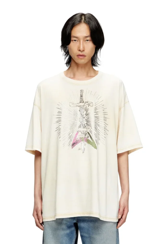 t-boxt-t18 T-shirt avec imprimé épée
