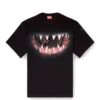 t-boxt-t21 T-shirt en coton avec imprimé bouche de requin