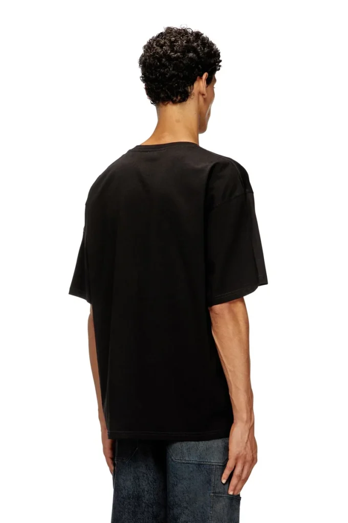 t-boxt-t21 T-shirt en coton avec imprimé bouche de requin