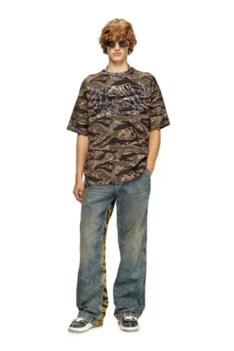 t-boxt-t22 T-shirt camouflage avec logo camouflage