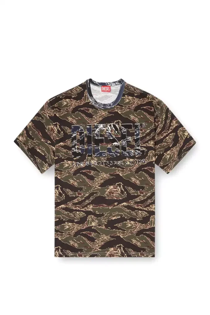 t-boxt-t22 T-shirt camouflage avec logo camouflage