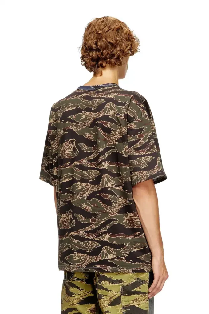 t-boxt-t22 T-shirt camouflage avec logo camouflage