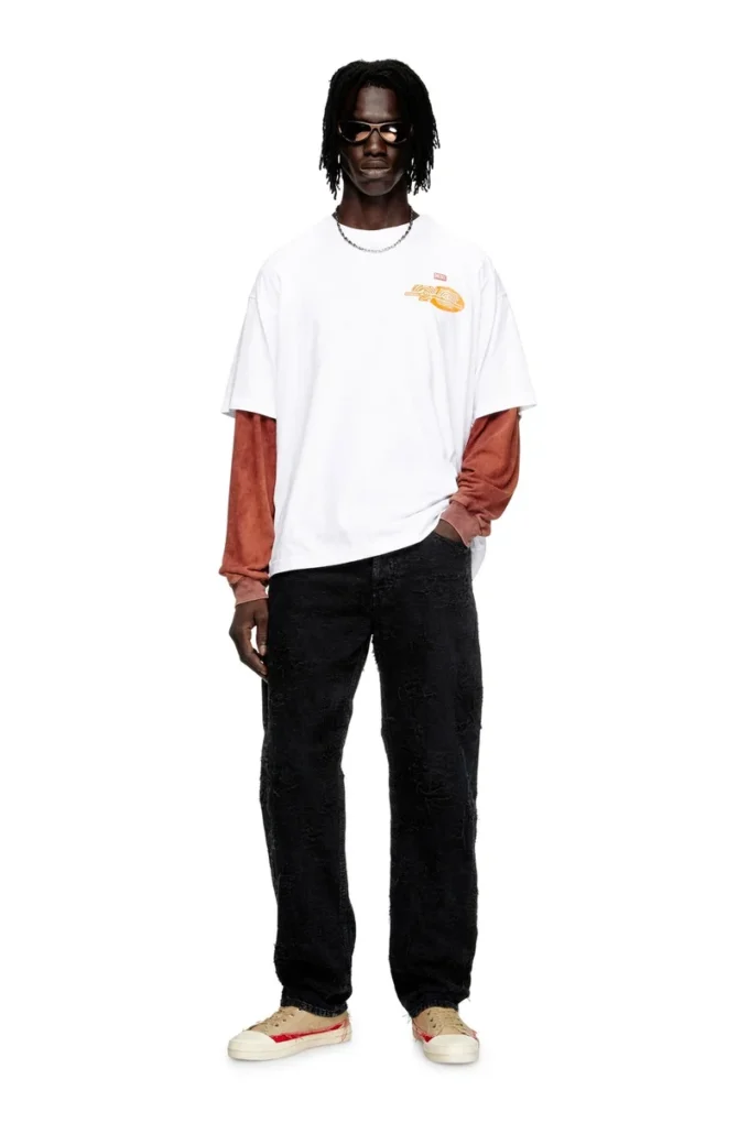 t-boxt-t23 T-shirt en coton avec imprimé graphique