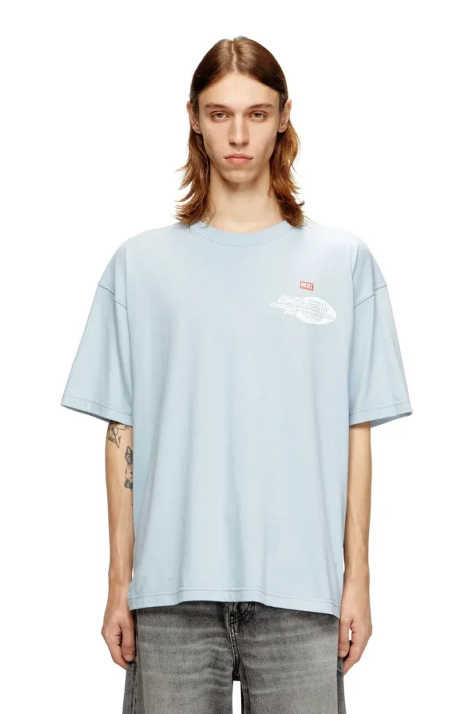 t-boxt-t23 T-shirt en coton avec imprimé graphique