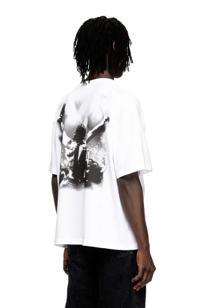 t-boxt-t23 T-shirt en coton avec imprimé graphique