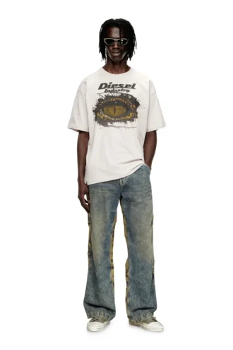 t-boxt-t25 T-shirt en coton avec imprimé numérique
