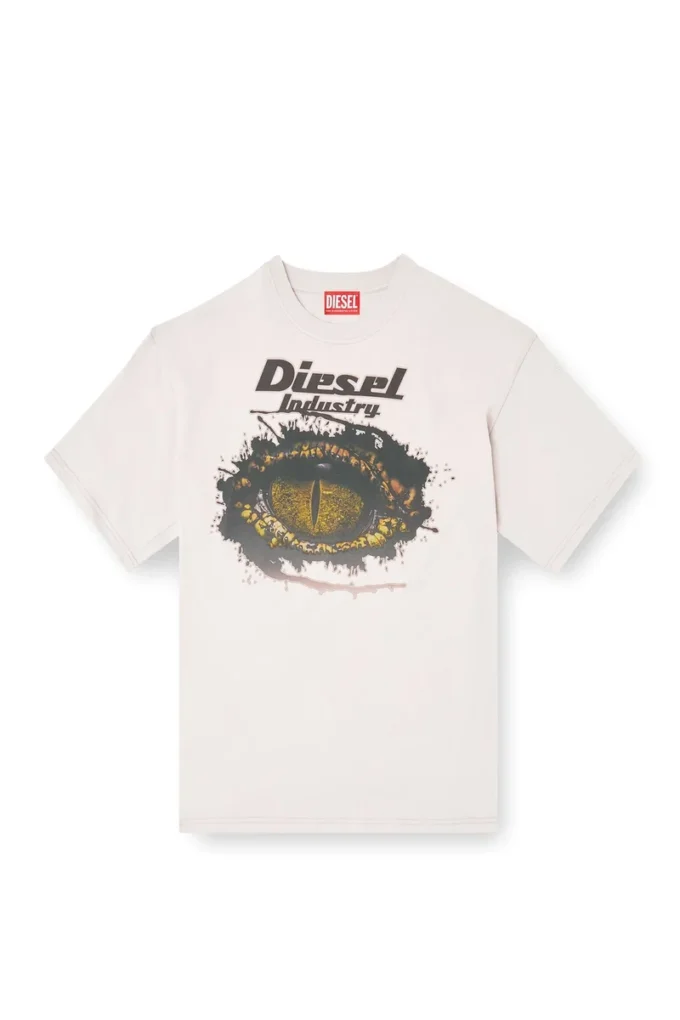 t-boxt-t25 T-shirt en coton avec imprimé numérique