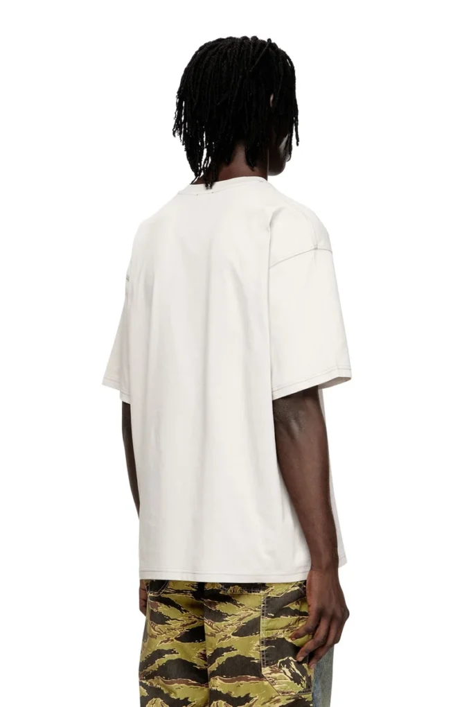 t-boxt-t25 T-shirt en coton avec imprimé numérique
