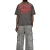 t-boxt-t5 T-shirt en coton avec imprimé Oval D