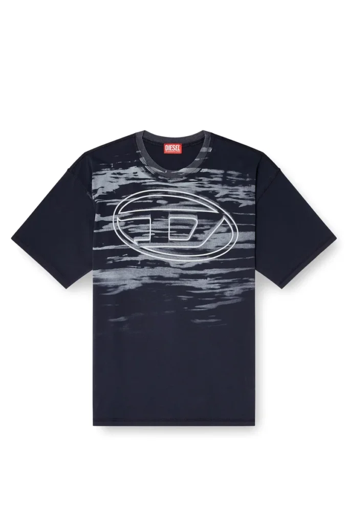 t-boxt-t5 T-shirt en coton avec imprimé Oval D