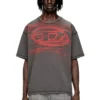 t-boxt-t5 T-shirt en coton avec imprimé Oval D