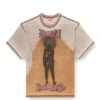 t-boxt-v12 T-shirt ample avec imprimé et clous