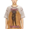 t-boxt-v12 T-shirt ample avec imprimé et clous