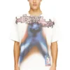 t-boxt-v13 T-shirt ample en coton avec imprimé numérique