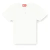 t-ele-long-od T-shirt slim côtelé avec Oval D métallique