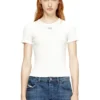 t-ele-long-od T-shirt slim côtelé avec Oval D métallique