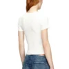 t-ele-long-od T-shirt slim côtelé avec Oval D métallique